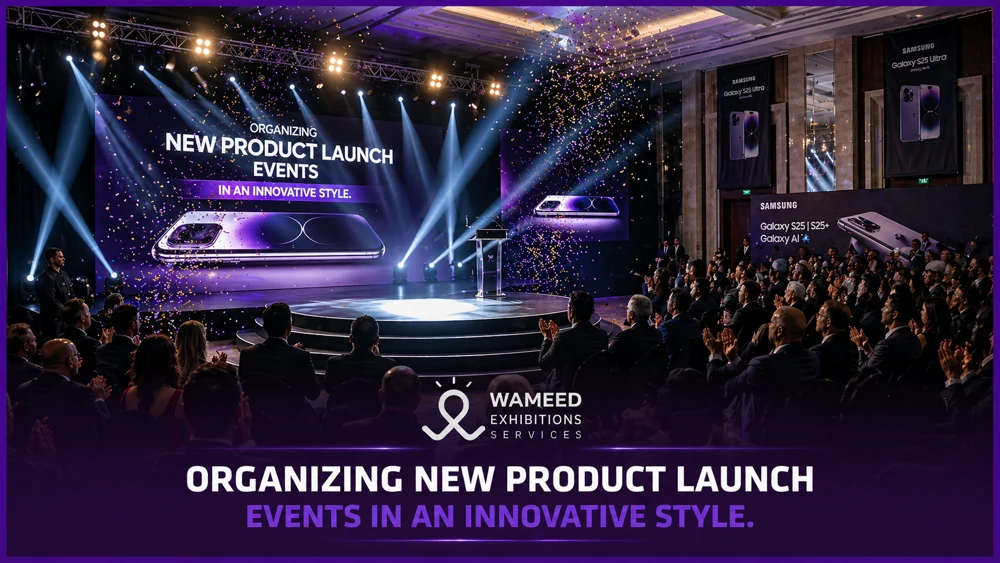 Organizing new product launch events in an innovative style.