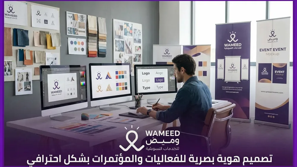 تصميم هوية بصرية للفعاليات والمؤتمرات بشكل احترافي
