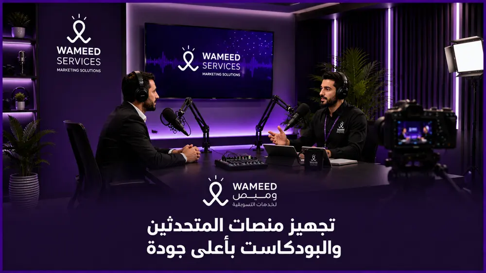 تجهيز منصات المتحدثين والبودكاست بأعلى جودة