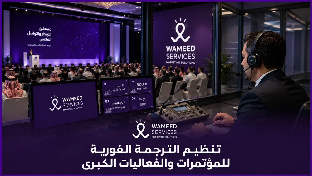 تنظيم الترجمة الفورية للمؤتمرات والفعاليات الكبرى